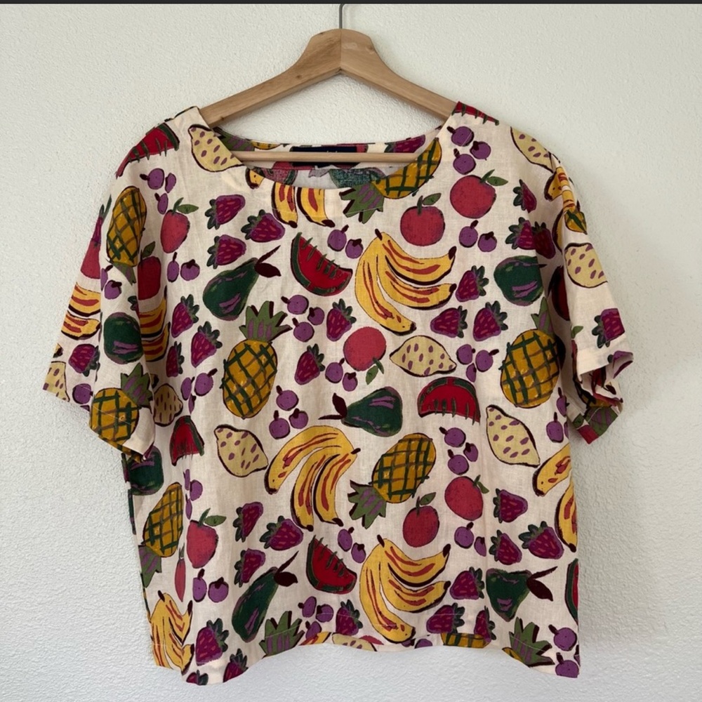 Fruit Salad Linen Top